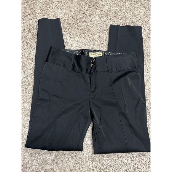 Guess Jeans Black Trouser Pants Stretch size 30 - Picture 3 of 5